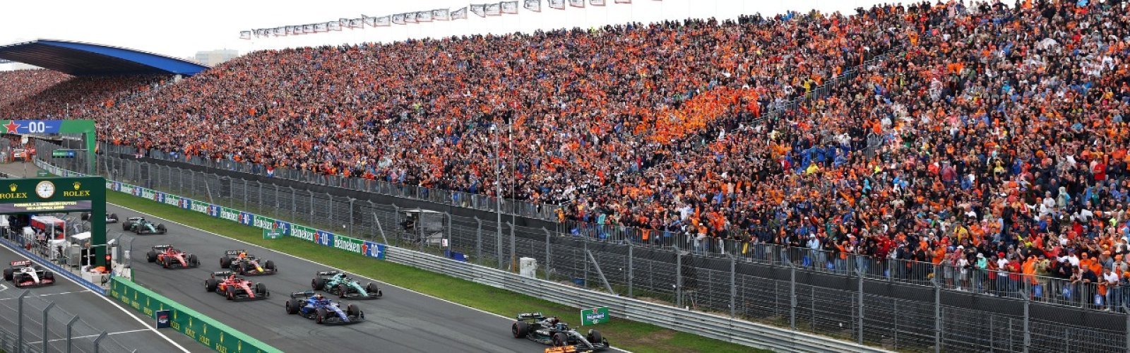 Dutch Formula 1 Grand Prix ticket package to experience F1 at Circuit Zandvoort. Dutch GP 2025 grandstand and hotel options